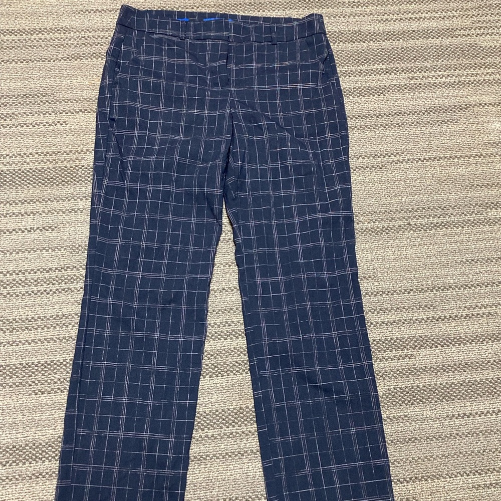 Blue and white plaid Apt. 9 dress pants